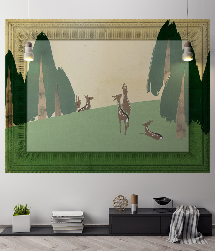 Framed Wallpaper DEER