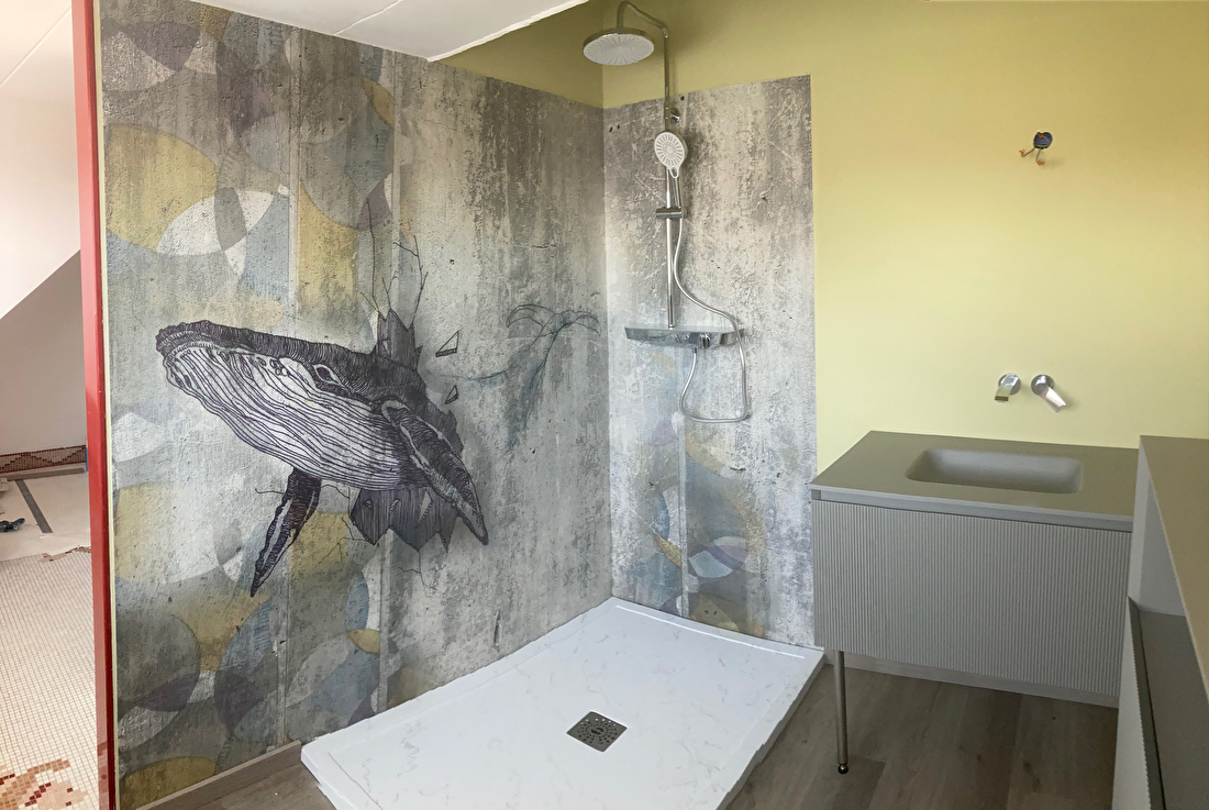 wall and deco waterdicht behang douche