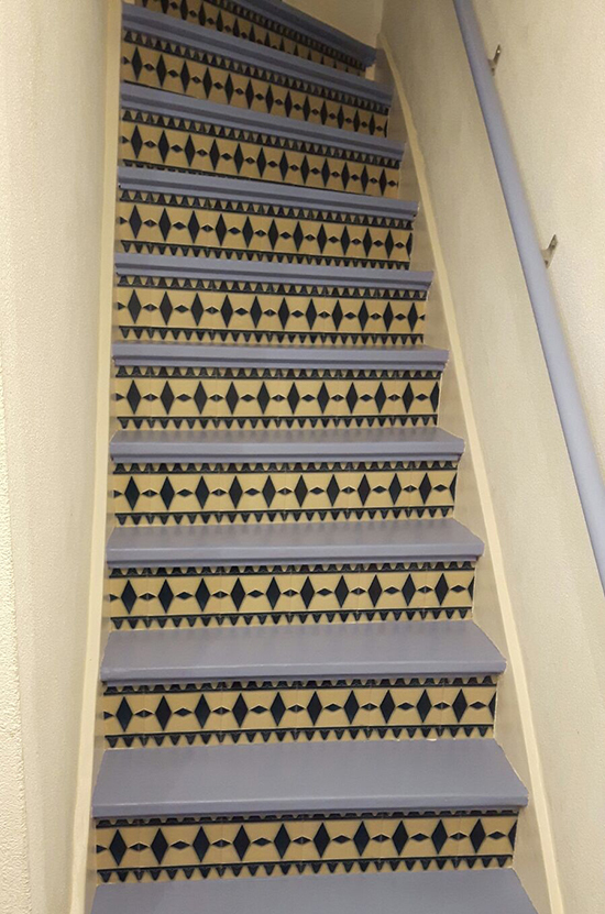 stairs stickers art deco behangfabriek