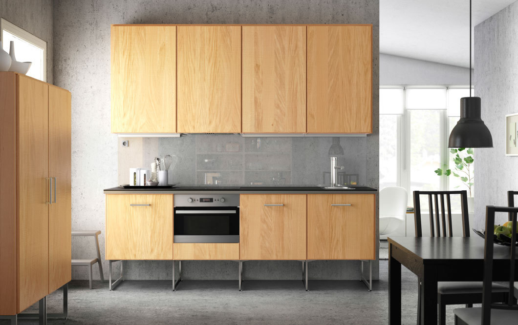 ikea design kitchen hyttan oak