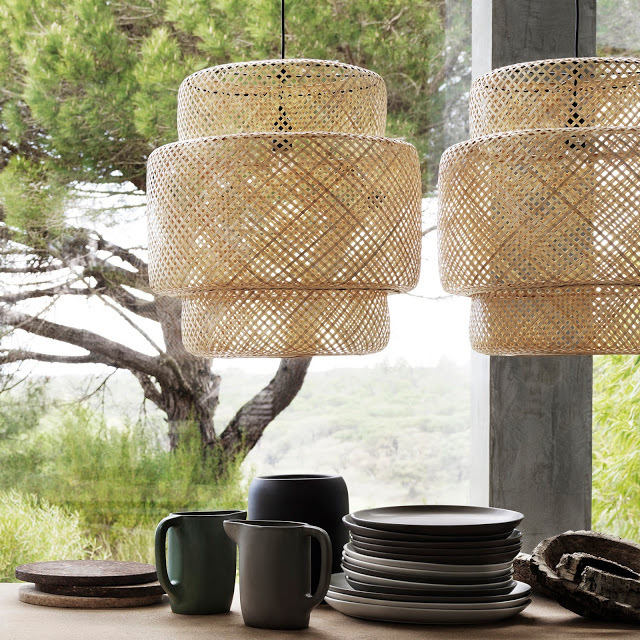 ikea sinnerlig lampen rotan ilse crawford