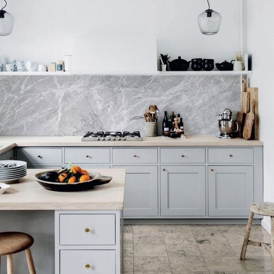 kitchen walls backsplash marble