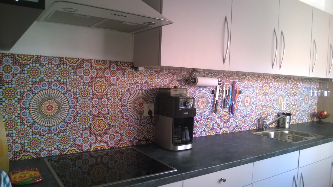 kitchenwalls backsplash wallpaper maroc