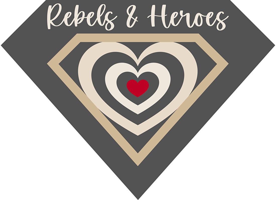 rebels and heroes logo kinderbehang