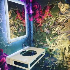 wall and deco bathroom wallpaper tapete mystical dream