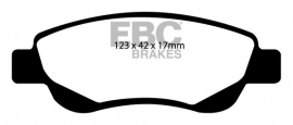 Remblokset EBC BRAKES Greenstuff Peugeot 107