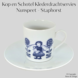 "Conjunto de Taza y Platillo "Leeuwezegel" - Nunspeet / Staphorst - ¡Una Pieza de la Historia Holandesa!