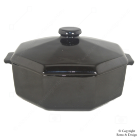 "Vintage Octagonal Ceramic Soup Tureen - Timeless Beauty from the 80s"