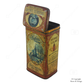 Boîte de Cacao Sickesz – Boîte en Métal Jugendstil avec Paysage Hollandais (1900-1920)