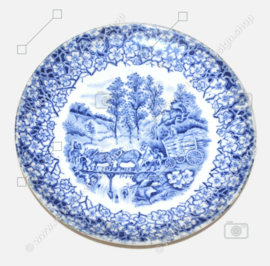 Decorative plate "Rustique" by Petrus Regout Maastricht, made in Holland Ø 15,5 cm.