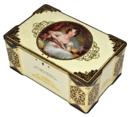 Lata de caramelo vintage de THORNE con imagen de Lady Maria Conyngham