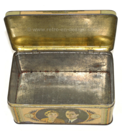 Vintage commemorative tin Juliana, Bernhard, 1937 - golden carriage, wedding