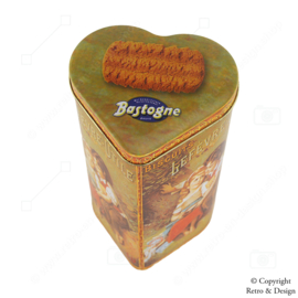 Charmante Boîte à Biscuits Vintage Bastogne avec Illustrations Nostalgique de Lefèvre-Utile (LU) (1980-1989)