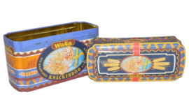 Vintage storage tin for Wasa Crispbread. The crispy crispbread from Sweden