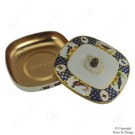 "Stylish Square Chocolate Box from Côte d'Or with Bird and Butterfly Decoration"