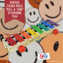 Xilófono Vintage Fisher Price "Pull-a-tune" 1964