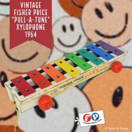 Vintage Fisher Price "Pull-a-tune" xylophone 1964