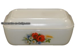 Arcopal butter dish, Fleur de Champêtre