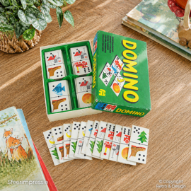🧩 Domino d'images Vintage – Jumbo – 1976 – Jeu Enfant Éducatif