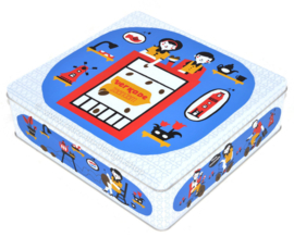 Square cookie or biscuit tin "Zaandam" by Verkade