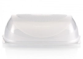 Tupperware CheeSmart blanco / transparente vintage, contenedor de almacenamiento