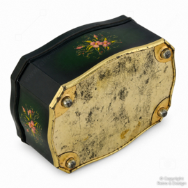 Vintage Green Pickwick Tea Tin by Bekkers Dordrecht Holland (1950–1955)