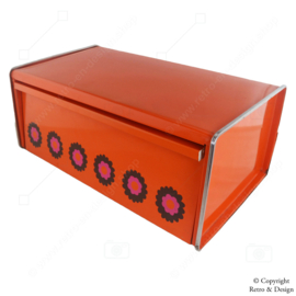 Seventies Flair: Vintage Brabantia Bread Bin with Patrice Floral Pattern 1969 - A Stylish Timeless Statement!