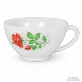 Taza de té de Arcopal France, con estampado Rose de France