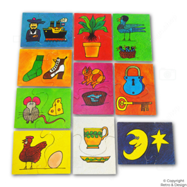 Jumbo Puzzlino (1978) – Rompecabezas Infantil Holandés Vintage con Ilustraciones