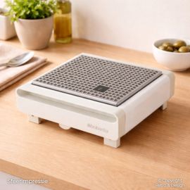 Vintage Brabantia Food Warmer / Rechaud – White – 1980s