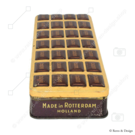 Elongated tin box for Chocolate Carro's by A. DRIESSEN