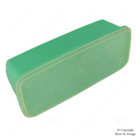 Boîte de légumes Tupperware Easy Crisp vintage, boîte à pain, récipient de stockage en vert jade