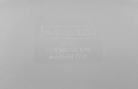 Transparenter weißer Zeitungsständer Authentics Wave, Made in Italy