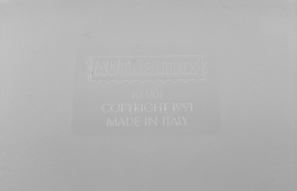 Authentics Wave transparent white magazine rack, made in Italy