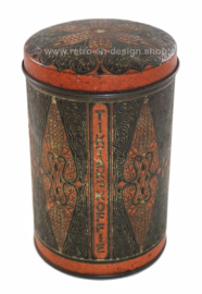 Zylinderförmiger Vintage Kaffeekanister von Tiktak aus Groningen (NL)