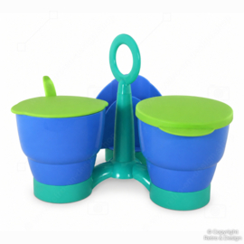 Tupperware Carrousel de Table – Trio de Service Vintage Bleu & Vert