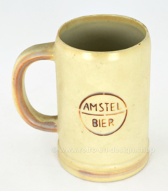 Jarra de cerveza de cerámica de la década de 1960, Amstel Bier