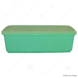 Vintage Tupperware celery container, vegetable box, bread box, storage box in jade colour - Easy Crisp
