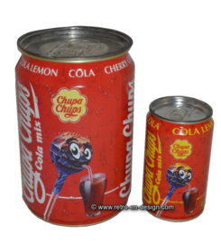 Große und kleine Cola-Zinn für Chupa Chups Lolly's