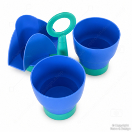Tupperware Carrousel de Table – Trio de Service Vintage Bleu & Vert