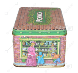 The Pickwick house. Vintage tea tin by Douwe Egberts for Pickwick tea