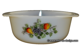 Vintage ronde ovenschaal Arcopal Fruits de France Ø 18,5 cm