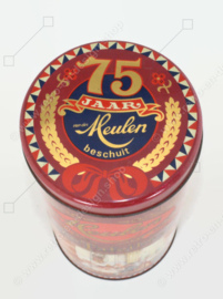 Vintage anniversary tin 75 years of van der Meulen rusk, rusk tin