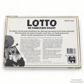 Loto De Fabeltjeskrant Jumbo Vintage – 1985 – Jeu Complet – N° 334