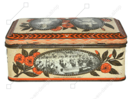 Vintage Jubilee tin in honour of the 40th anniversary of Queen Wilhelmina in 1938