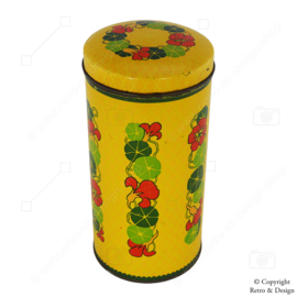 Vintage Verkade Biscuit Tin with Nasturtium: A Piece of Nostalgic Dutch History