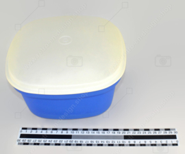 Multiservidor Tupperware vintage de colores brillantes en azul, amarillo y blanco