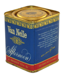 Azul, lata bote Van Nelle's Afternoon Tea, 128 gram