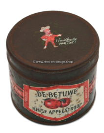 Vintage tin Rinse appelstroop Kon. Mij de Betuwe Tiel, inh. 450 gram. Image Flipje