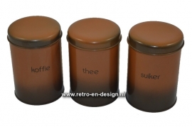 Blikken Brabantia Koffie, Thee, Suiker